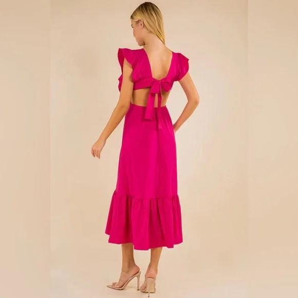 Self portrait Sophia Midi Dress Sz US2, UK6